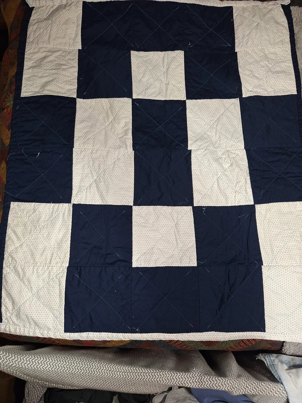 Handmade classic navy